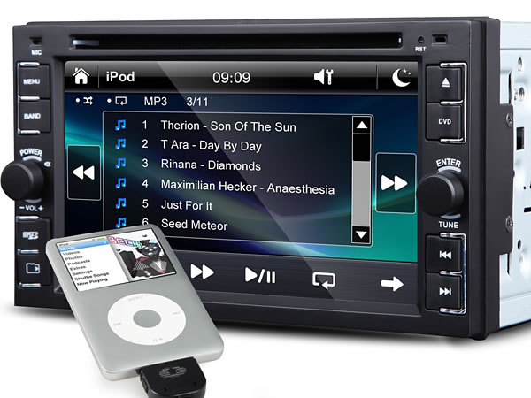 6.2 Inch Digital Touch Screen AVI/CD/VCD/MP3/DVD Player