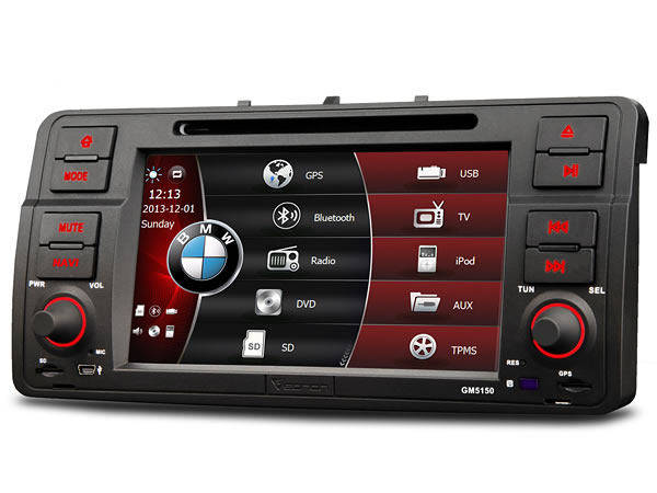 7 Inch Digital Touch Screen Car DVD GPS with Screen Mirroring For BMW E46+ Map Optional (Upgraded to Android Unit GA5150F)