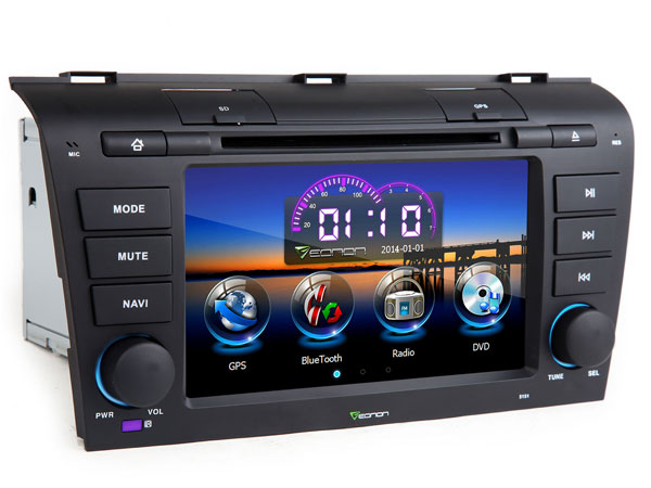 7 Inch Digital Touch Screen Car DVD Player with Screen Mirroring Function & GPS For Mazda 3 + Map Optional (Upgraded to Android Unit GA5151F)