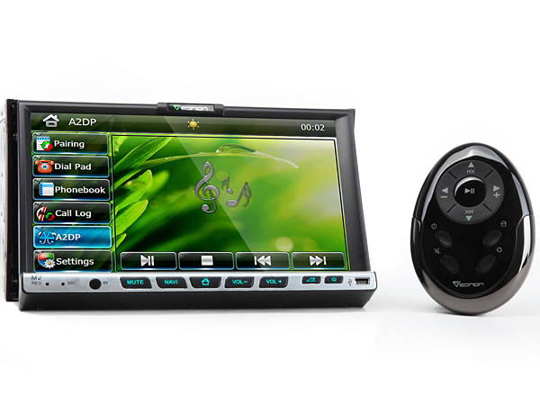 7 Inch Digital Touch Screen 2 Din Car GPS with Screen Mirroring & DLNA & NFC Support + US/CA/EU/AU/NZ Map