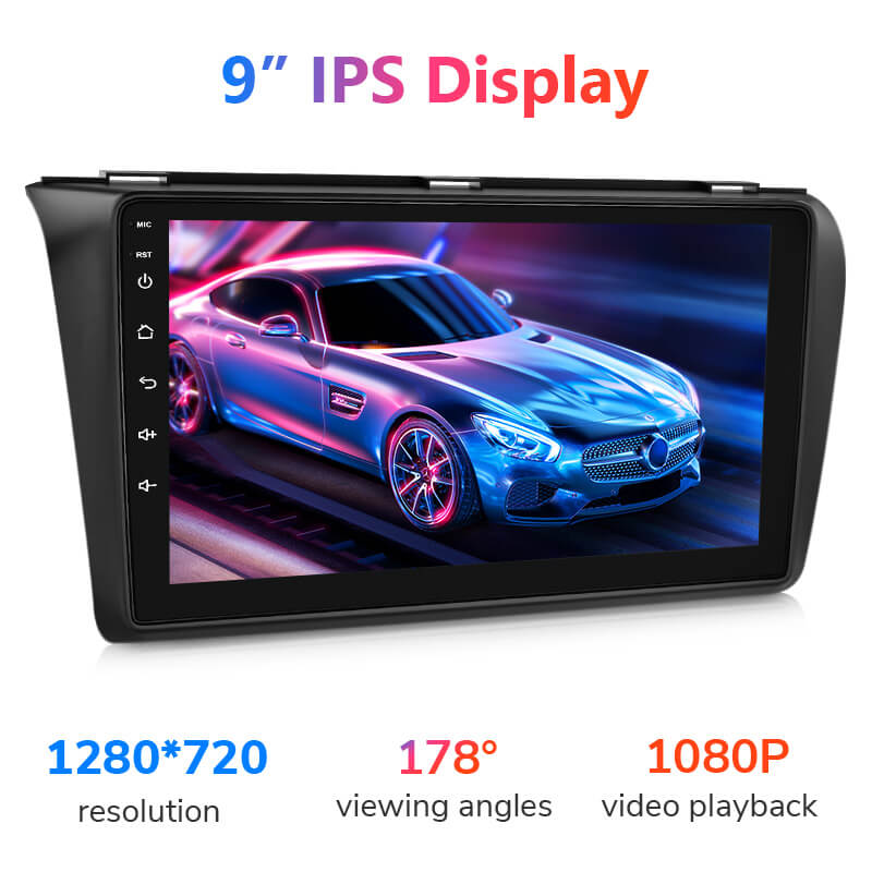 Eonon 04-09 Mazda 3 Android 13 Wireless CarPlay & Android Auto Car Radio with 9 Inch IPS Touch Screen
